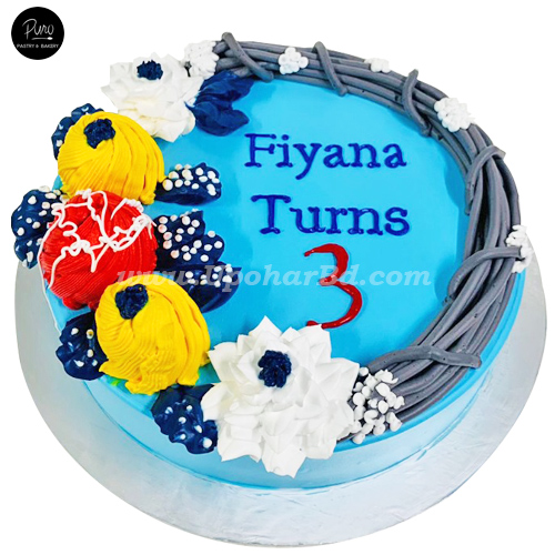 ColorFull Flower Theme Cake
